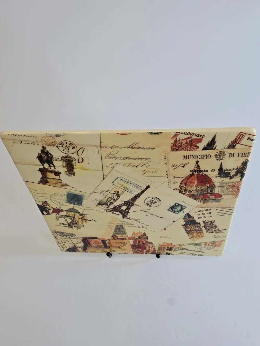 Williams Sonoma Marc Lacaze Grande Tour 2008 Square Large Serving Platter 11.7